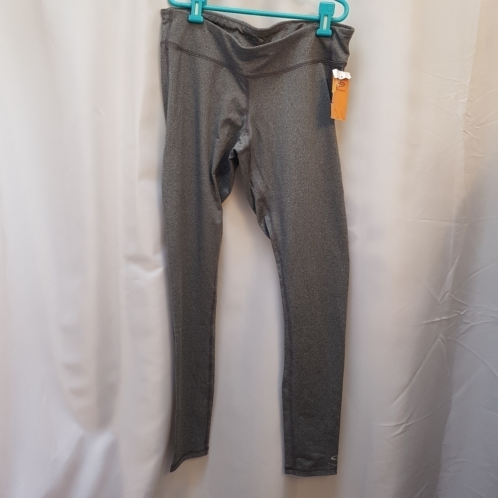 Champion women's heather gray large leggings new